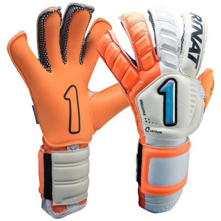 Вратарски Ръкавици RINAT Egotiko Quantum PRO White/Orange 515640 Egotiko Quantum Pro SS19